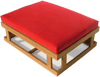 Red Open Side Eco-Lounger